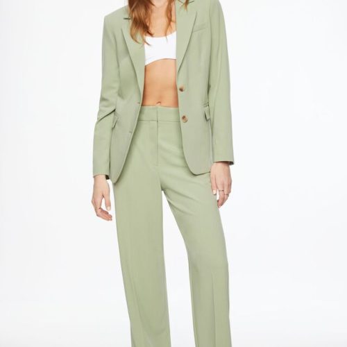 Dynamite Clothing - Lorelei Two Button Blazer and Yasmin Straight Leg Pant Set