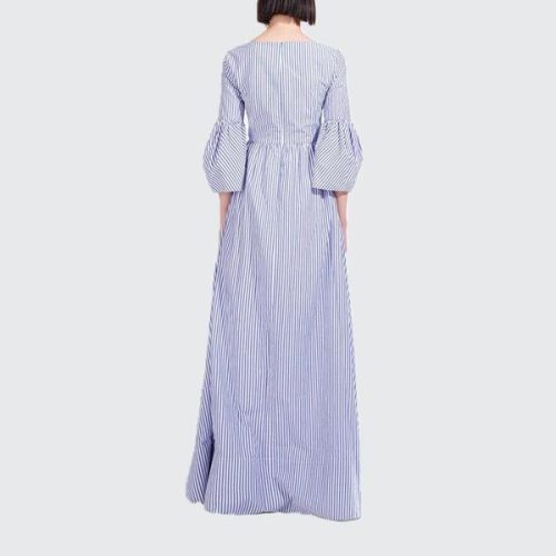 Plumeria Stripe Dress 20200406222005 1