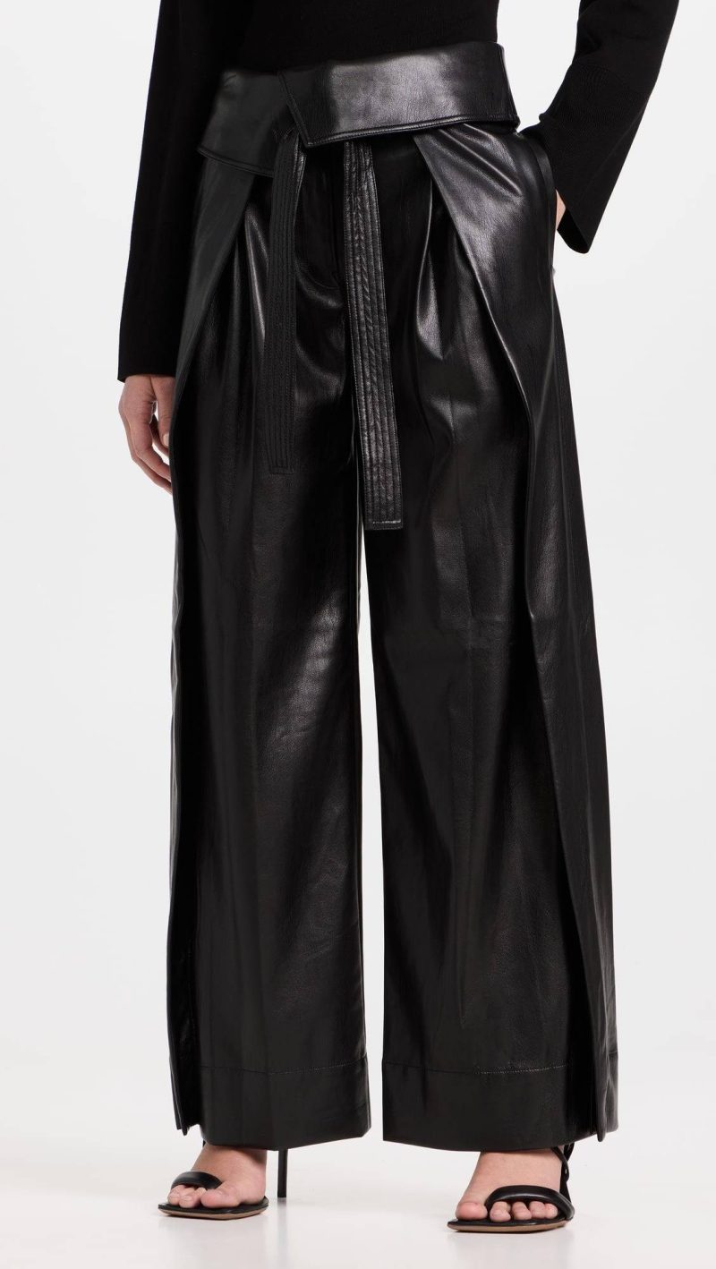 a l c emilio faux leather pants 34786093301919