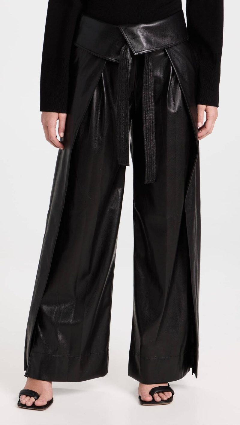 a l c emilio faux leather pants 34786093334687