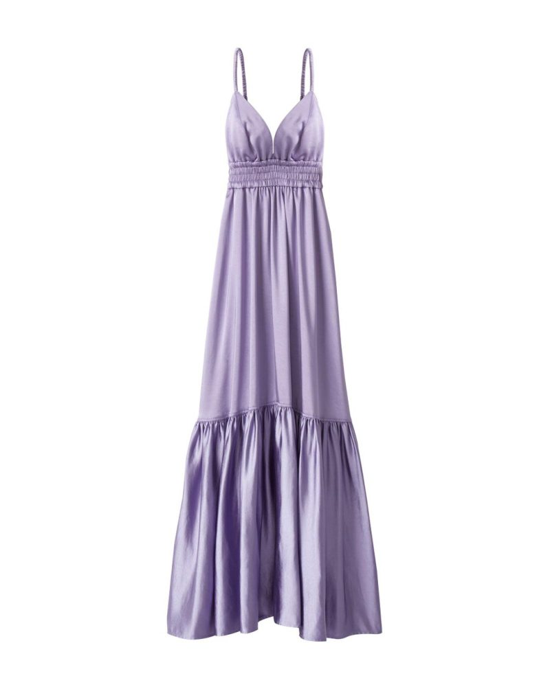 alc Periwinkle Rhodes Satin Dress