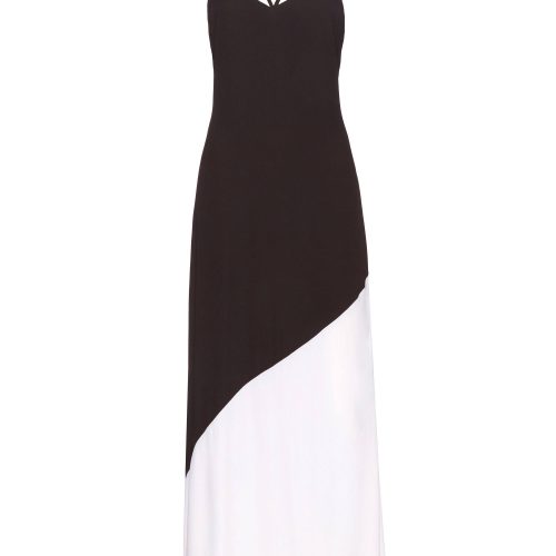 alice olivia maggie paneled slip maxi dress 34786009415839