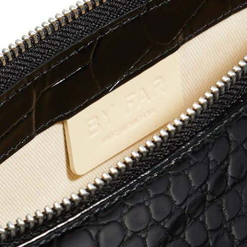 by far rachel croc embossed shoulder bag in black 33815329308831