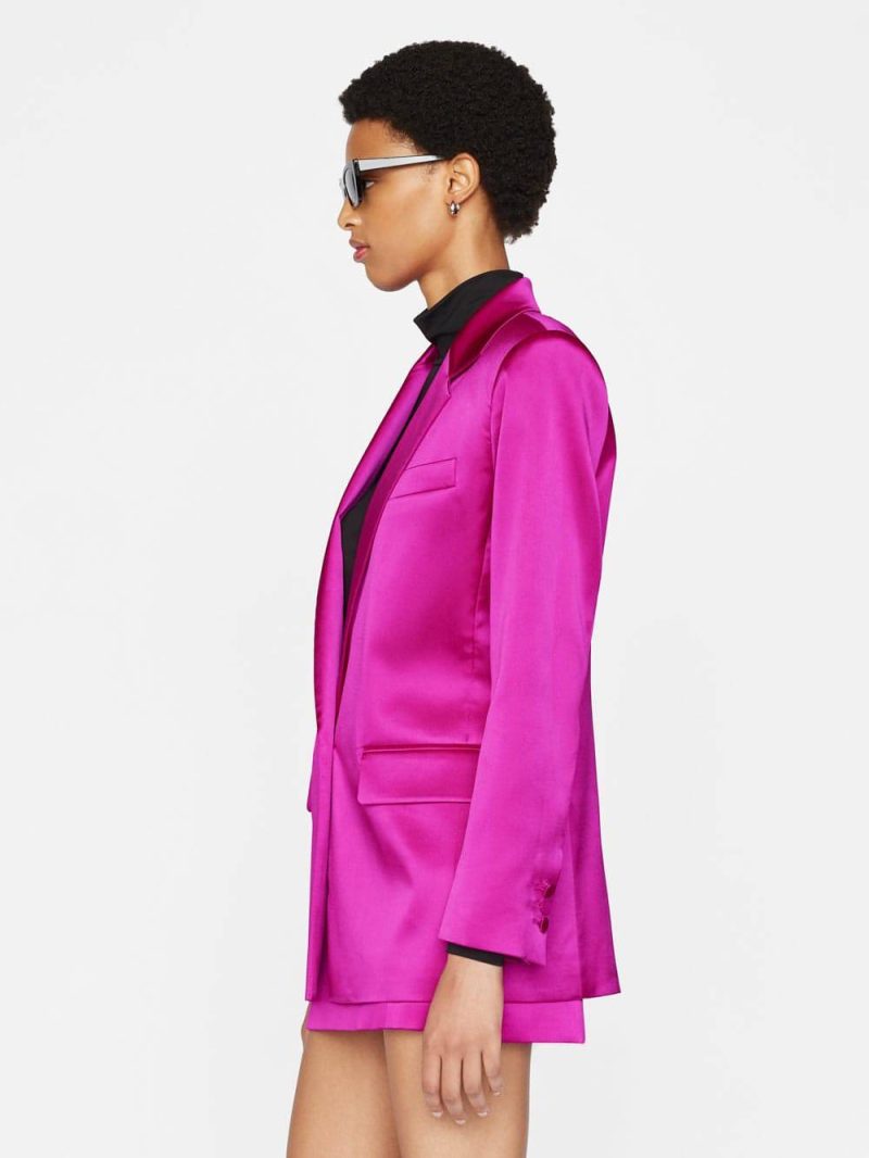 frame magenta blazer and pants set 34398021058719