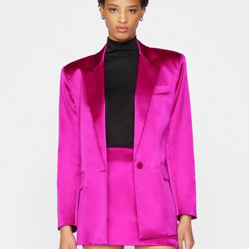 frame magenta blazer and pants set 34398021091487