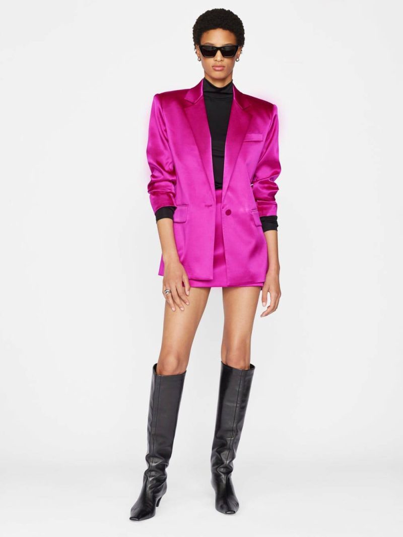 frame magenta blazer and pants set 34398021157023