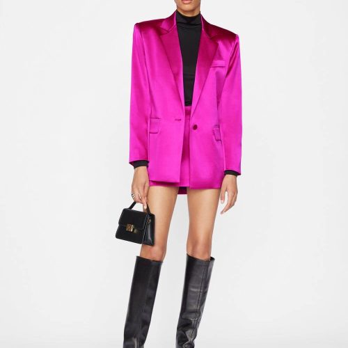 frame magenta blazer and pants set 34398021255327