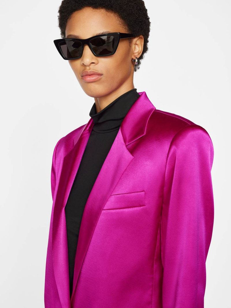 frame magenta blazer and pants set 34398021353631