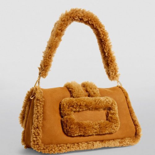 jacquemus suede shearling le bambimou shoulder bag 20531519 46688971 2048