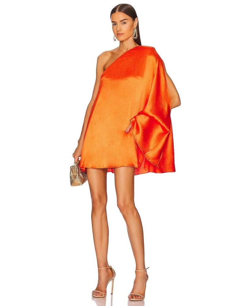 michael costello Orange X Revolve Barbara Mini Dress 1