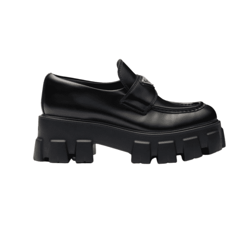 prada brushed leather monolith loafers 34482573377695