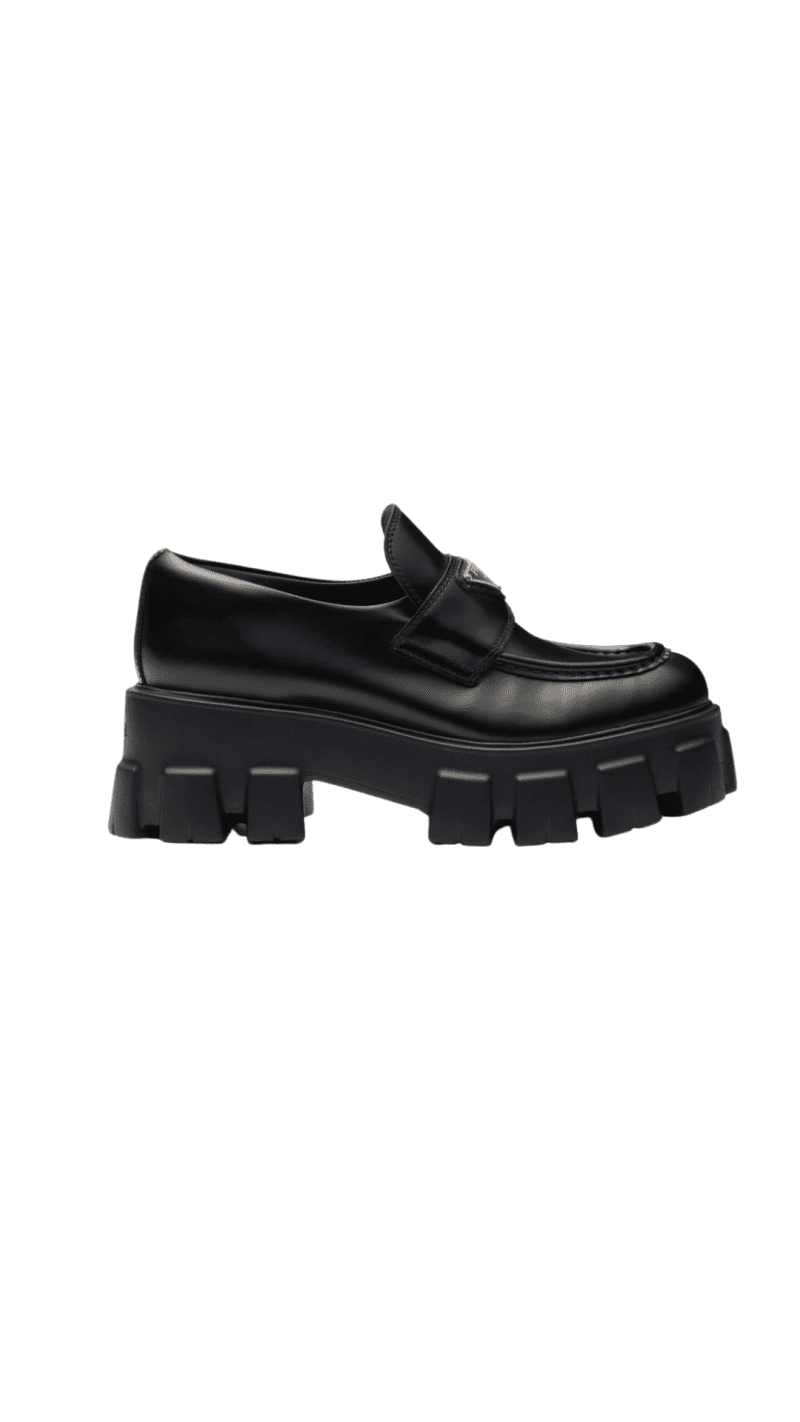 prada brushed leather monolith loafers 34482573377695