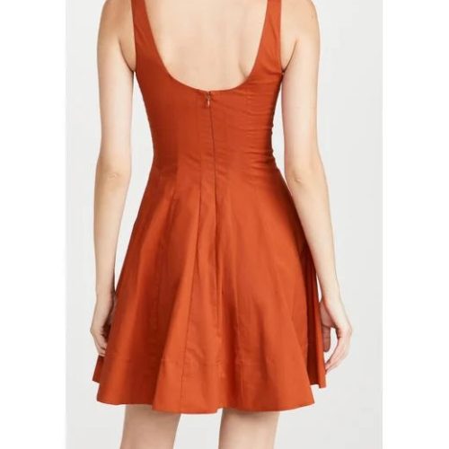 staud Rust Mini Wells Dress 1