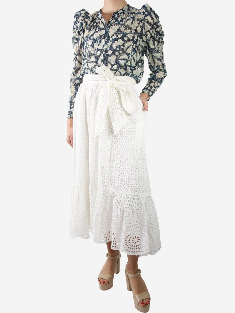 ulla johnson eyelet skirt 35606783197343