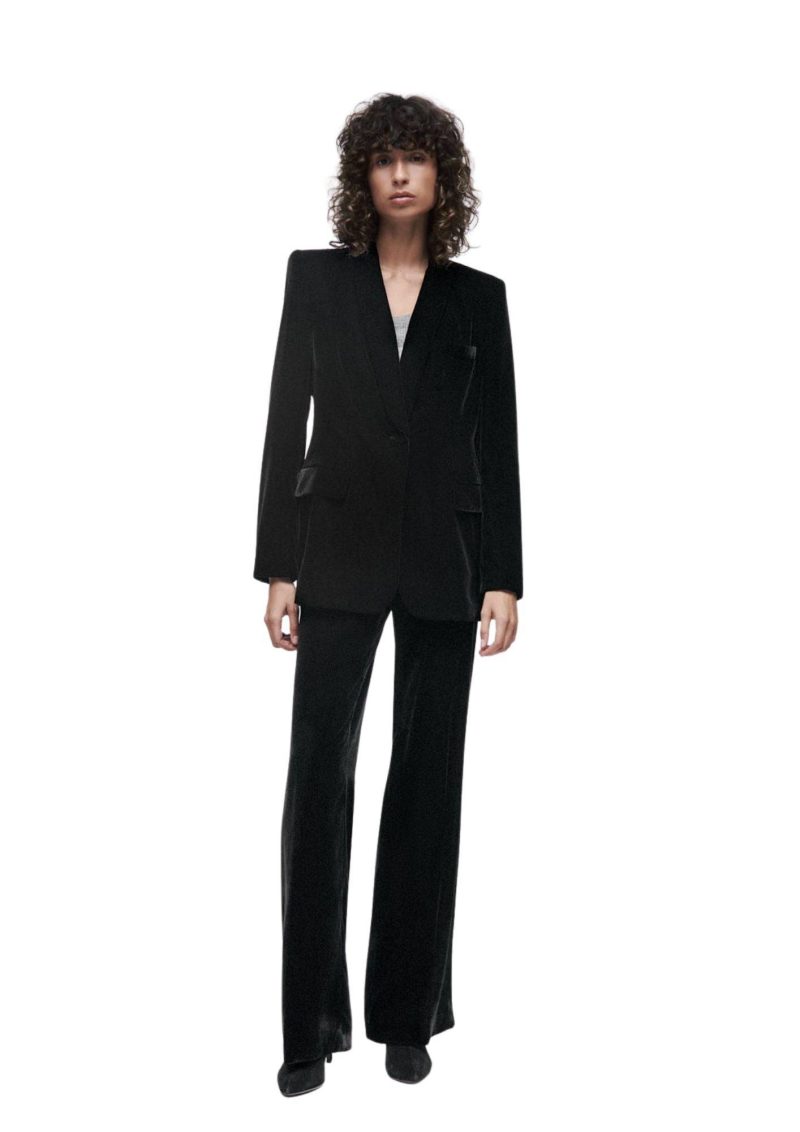 zara velvet suit 34634161422495